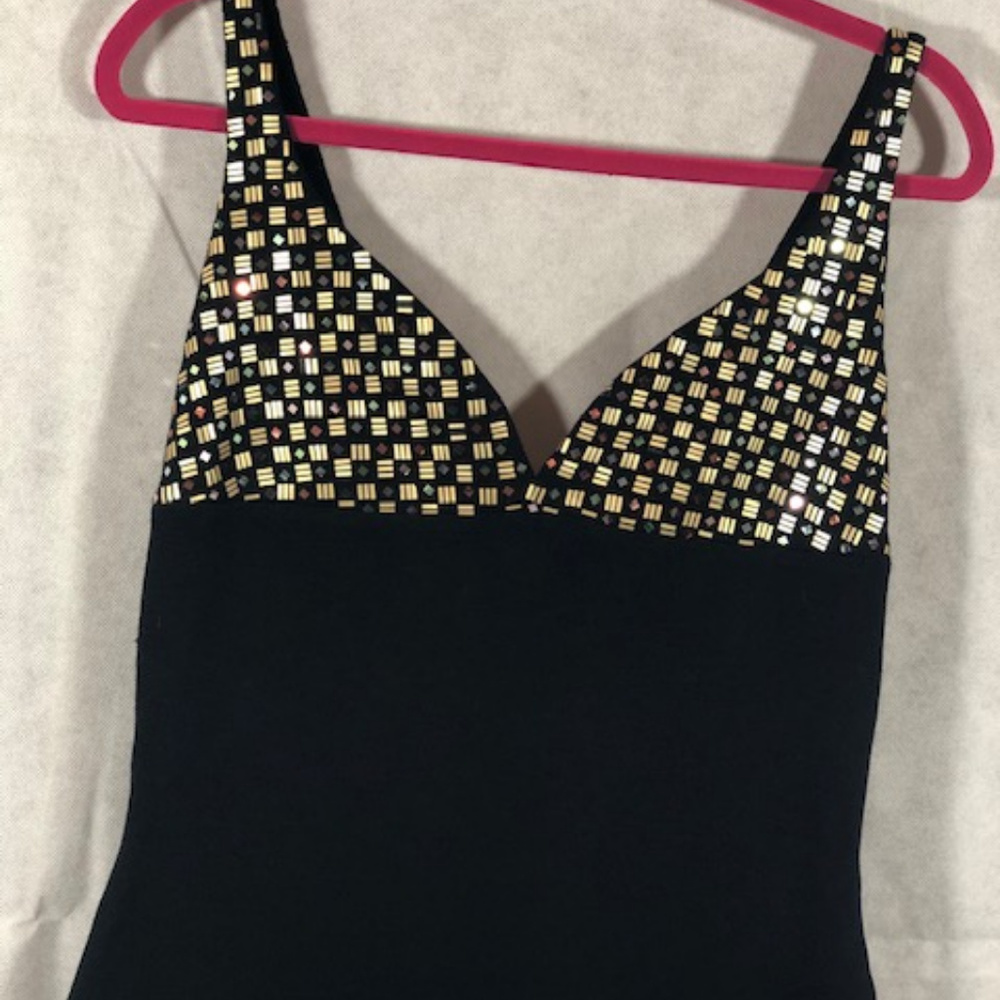 St. John Evening Collection black evening gown